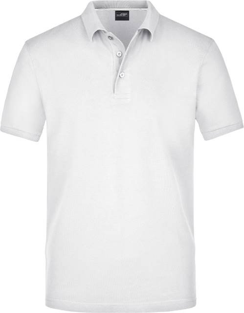 Daiber Men's Pima Polo – White