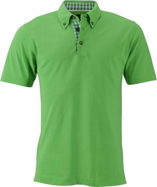 Daiber Men's Traditional Polo – Lime Green / Lime Green