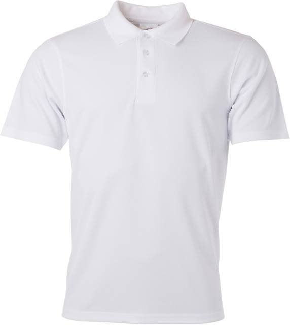 Daiber Men's Active Polo – White
