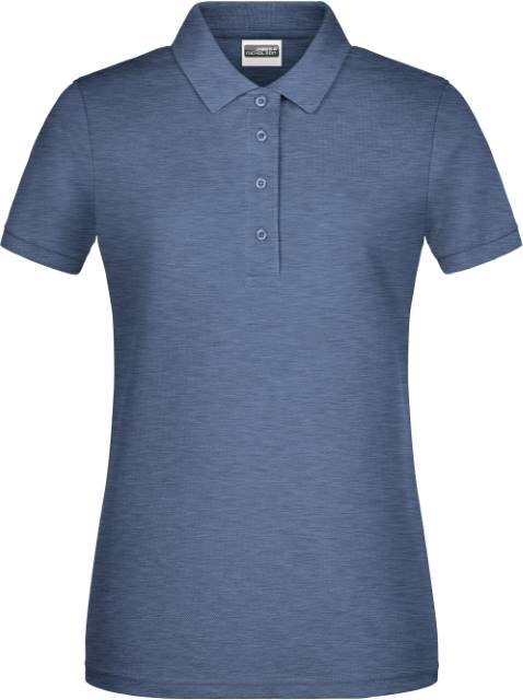 Daiber Ladies' Basic Polo – Light Denim Melange