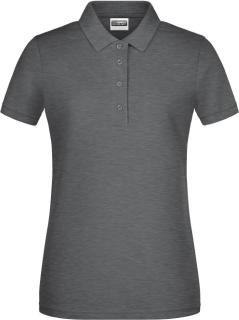 Daiber Ladies' Basic Polo – Black Heather