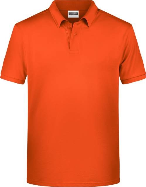 Daiber Men's Basic Polo – Dark Orange