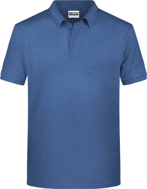 Daiber Men's Basic Polo – Light Denim Melange