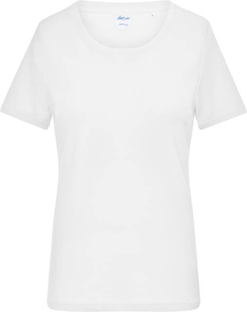 Daiber Ladies' T-Shirt 1:1 Rib – White