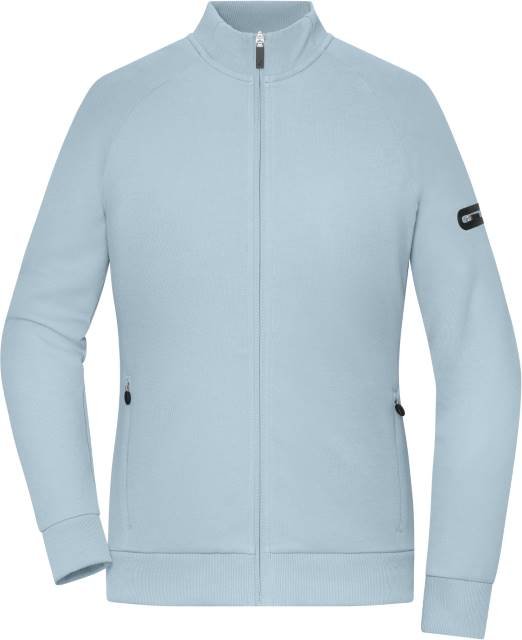 Daiber Ladies' Zip Jacket Interlock – Milky Blue