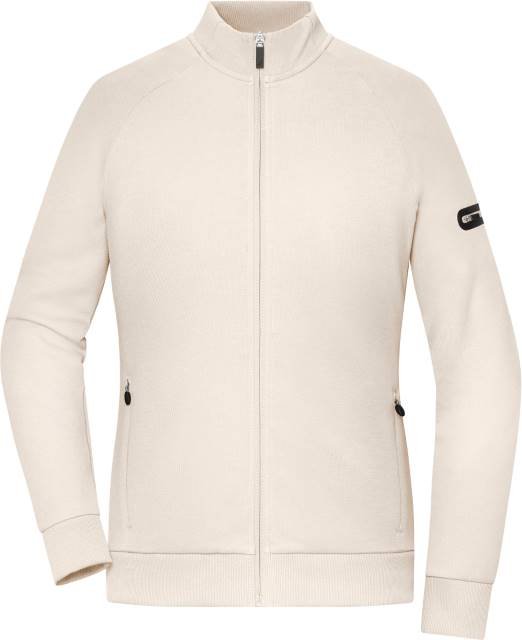 Daiber Ladies' Zip Jacket Interlock – Sandstone
