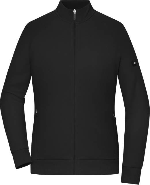 Daiber Ladies' Zip Jacket Interlock – Black