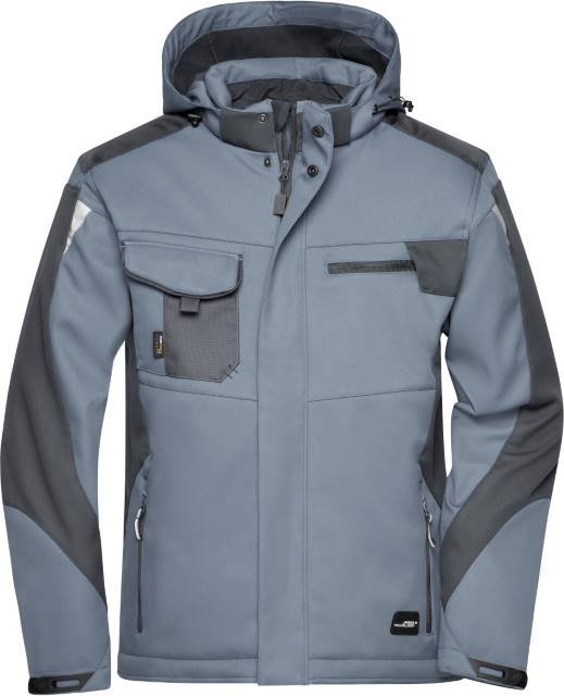 Daiber Craftsmen Softshell Jacket -STRONG- – Carbon / Black