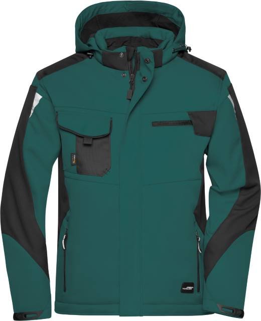 Daiber Craftsmen Softshell Jacket -STRONG- – Dark Green / Black