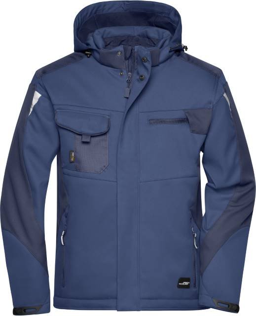 Daiber Craftsmen Softshell Jacket -STRONG- – Navy / Navy