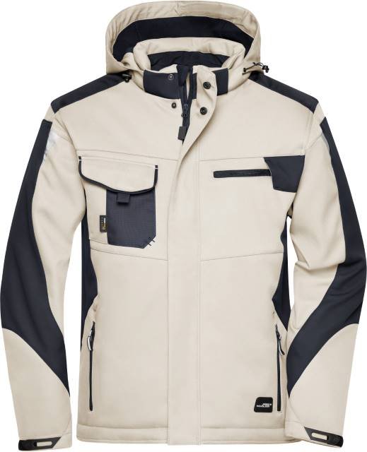 Daiber Craftsmen Softshell Jacket -STRONG- – Stone / Black