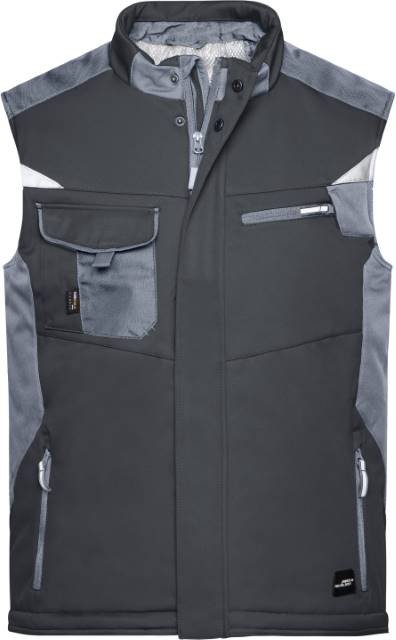 Daiber Craftsmen Softshell Vest -STRONG- – Black / Carbon