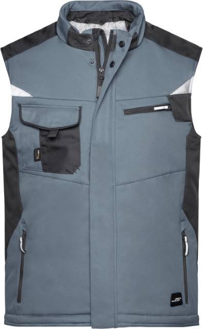Daiber Craftsmen Softshell Vest -STRONG- – Carbon / Black