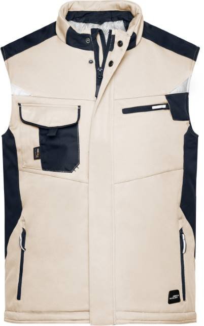 Daiber Craftsmen Softshell Vest -STRONG- – Stone / Black