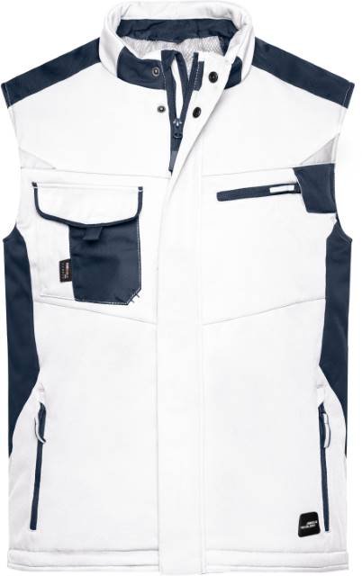 Daiber Craftsmen Softshell Vest -STRONG- – White / Carbon