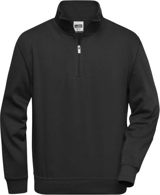 Daiber Workwear Half Zip Sweat – Black