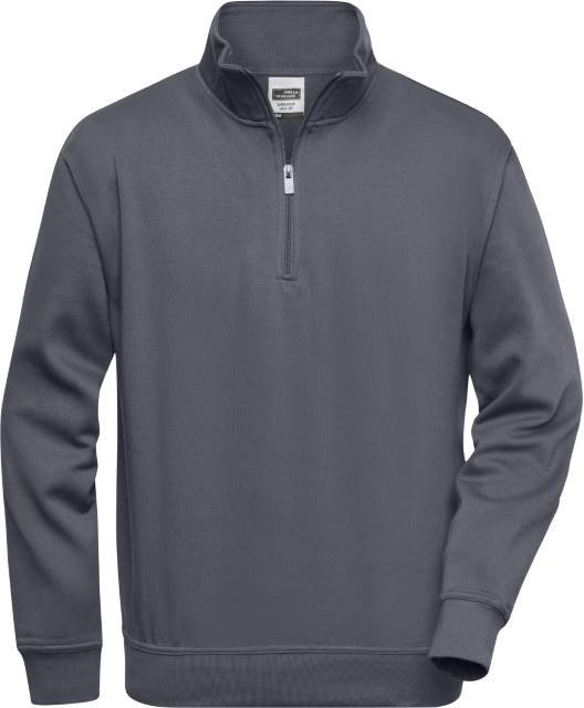Daiber Workwear Half Zip Sweat – Carbon