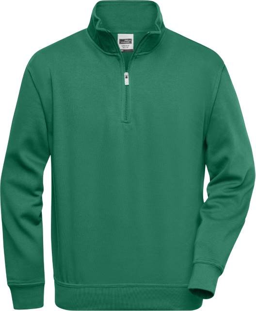 Daiber Workwear Half Zip Sweat – Dark Green