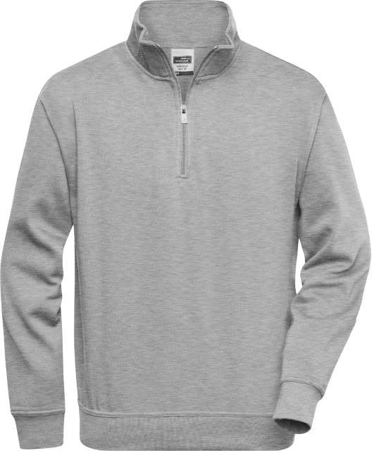Daiber Workwear Half Zip Sweat – Grey Heather