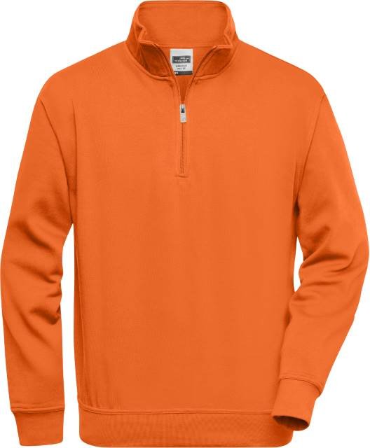 Daiber Workwear Half Zip Sweat – Orange