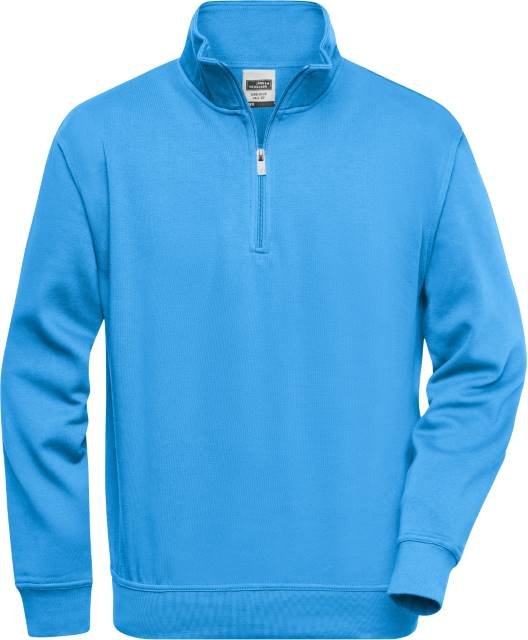 Daiber Workwear Half Zip Sweat – Aqua