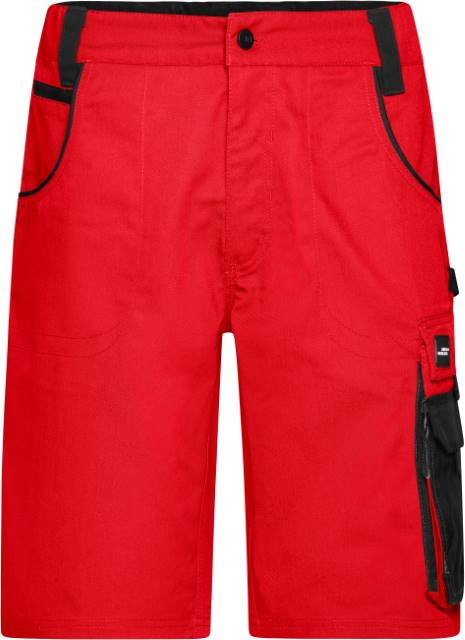 Daiber Workwear Bermudas -STRONG- – Red / Black