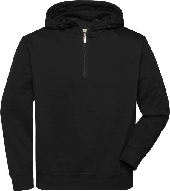 Daiber BIO Workwear-Half Zip Hoody – Black
