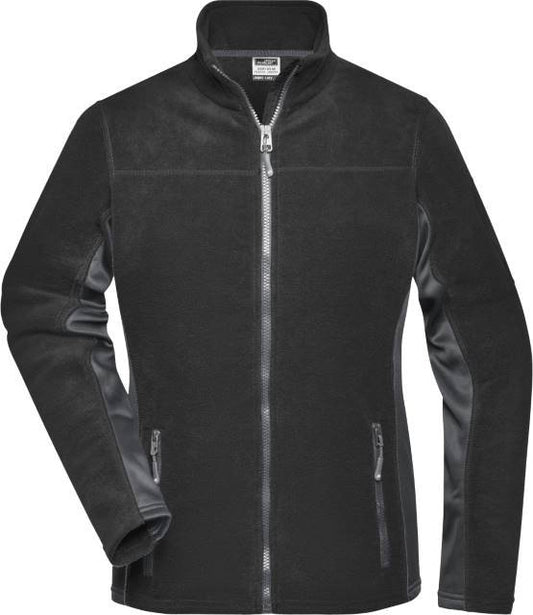 Daiber Ladies' Workwear Fleece Jacket -STRONG- – Black / Carbon