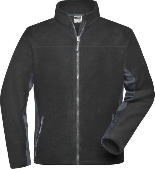 Daiber Men's Workwear Fleece Jacket -STRONG- – Black / Carbon