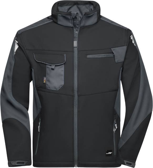 Daiber Workwear Softshell Jacket -STRONG- – Black / Carbon