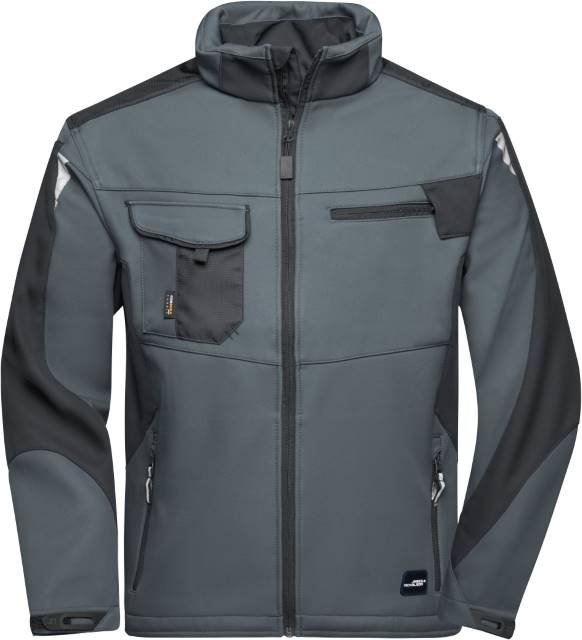 Daiber Workwear Softshell Jacket -STRONG- – Carbon / Black