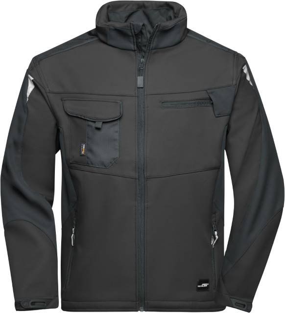 Daiber Workwear Softshell Jacket -STRONG- – Black / Black