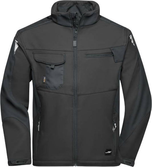 Daiber Workwear Softshell Jacket -STRONG- – Black / Black