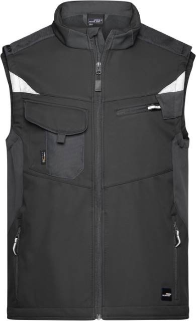 Daiber Workwear Softshell Vest -STRONG- – Black / Black