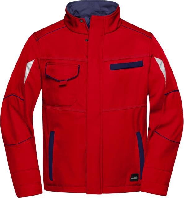 Daiber Workwear Softshell Jacket - COLOR - – Red / Navy
