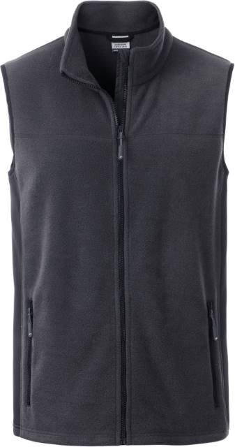 Daiber Men's Workwear Fleece Vest - STRONG - – Carbon / Black