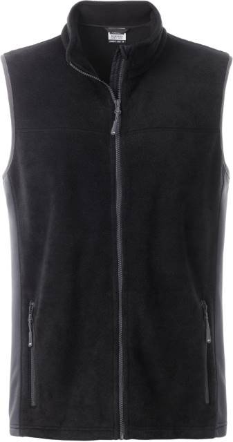Daiber Men's Workwear Fleece Vest - STRONG - – Black / Carbon