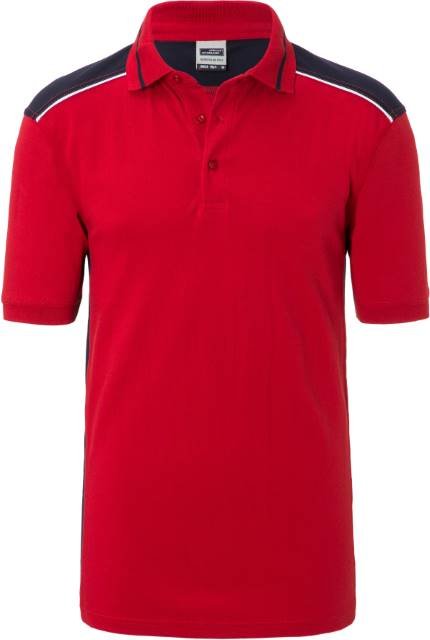 Daiber Men's Workwear Polo - COLOR - – Red / Navy