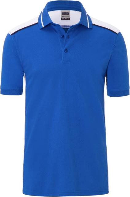 Daiber Men's Workwear Polo - COLOR - – Royal / White