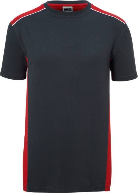 Daiber Men's Workwear T-Shirt - COLOR - – Carbon / Red