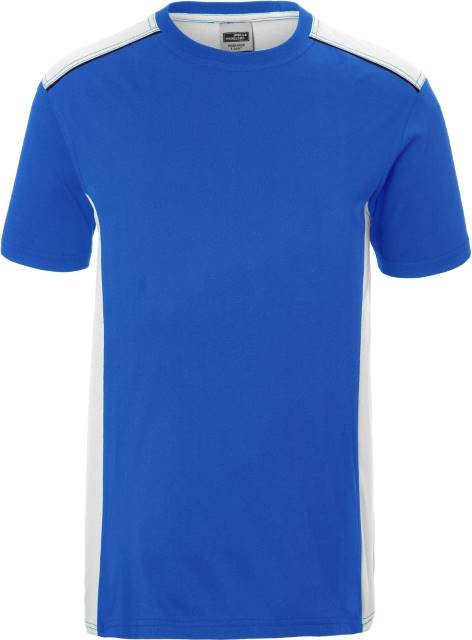 Daiber Men's Workwear T-Shirt - COLOR - – Royal / White