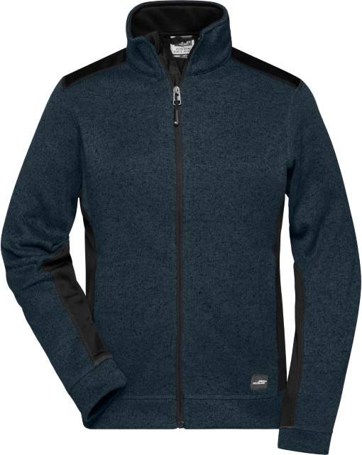 Daiber Ladies' Knitted Workwear Fleece Jacket -STRONG- – Navy / Navy