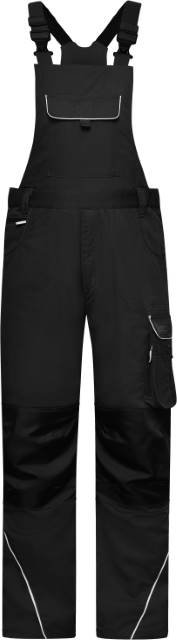 Daiber Workwear Pants with Bib - SOLID - – Black
