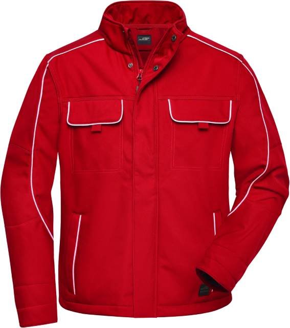 Daiber Workwear Softshell Jacket - SOLID - – Red