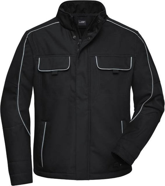 Daiber Workwear Softshell Jacket - SOLID - – Black
