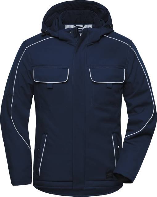 Daiber Workwear Softshell Padded Jacket - SOLID - – Navy