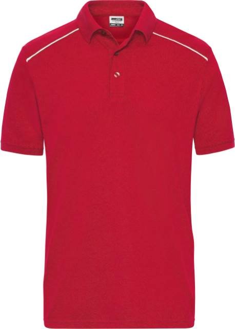 Daiber Men's  Workwear Polo - SOLID - – Red
