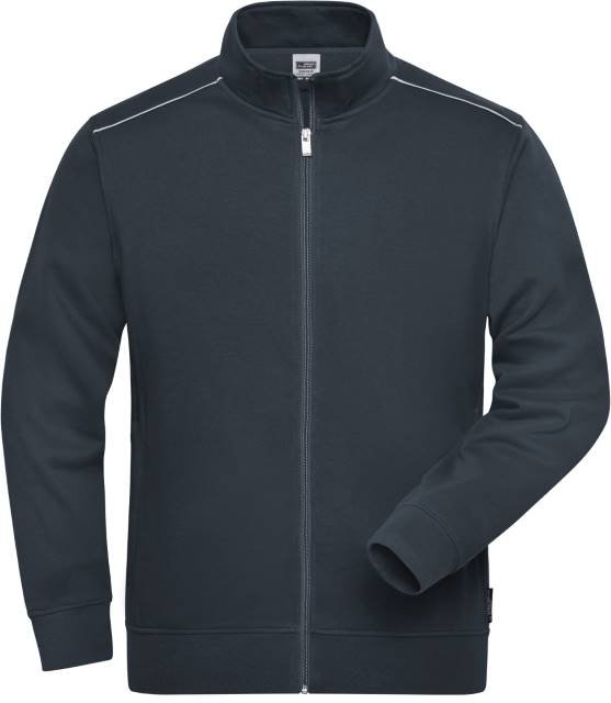 Daiber Men's Workwear Sweat-Jacket - SOLID - – Carbon