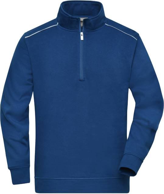 Daiber Workwear Half-Zip Sweat - SOLID - – Dark Royal