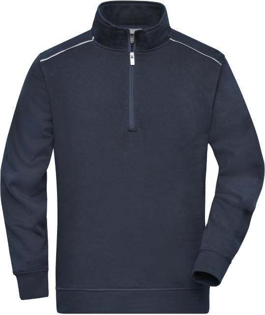 Daiber Workwear Half-Zip Sweat - SOLID - – Navy